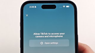 How To Allow Camera Access on TikTok iPhone iOS 18 [upl. by Ash]