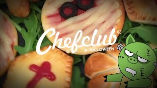 Une tête de mort pour l’apéro   3 idées de recettes halloween façon CHEFCLUB [upl. by Ellehcal]