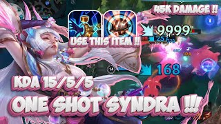 1 SHOT SYNDRA  LATE GAME MASSIVE DAMAGE SPIRIT BLOSSOM SYNDRA GAMEPLAY  WILD RIFT BUILDRUNES [upl. by Siravrat791]