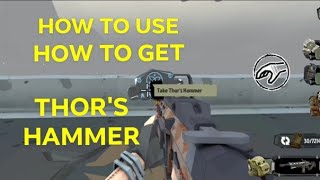 How to Get and Use Thors Hammer Weapon  The Walking Zombie 2 [upl. by Aitnohs]