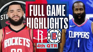 Los Angeles Clippers vs Houston Rockets Highlights HD 4thQTR  17 2023 NBA Regular Season [upl. by Kellda]