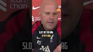 Arne Slot on Erik ten Hag getting sacked by Manchester United [upl. by Gaultiero235]