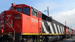 East bound CN freight train Lapeer Michigan [upl. by Grimbald631]