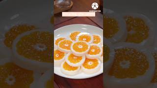 Orange Milk Pudding Recipe  viralvideo food recipe reels reelsvideo shorts viralshort [upl. by Karolina]