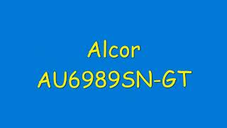 Alcor AU6989SNGT  02062022 [upl. by Darren12]