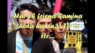 Har Ek Friend Kamina Hota Hai  Official Full Song Lyrics on screen  Chashme Buddoor  Allin1lyrics [upl. by Emelen]