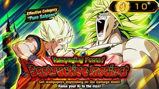 ALL MISSION COMPLETED 9999M DMG RAMPAGING POWER DESTRUCTIVE ISNTINCT  Dragon Ball Z Dokkan Battle [upl. by Ennaitsirhc835]