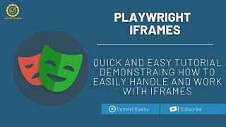 Working with Iframes in Playwright [upl. by Gianina98]