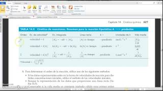 Determinación de orden de reacción en excel [upl. by Caton]