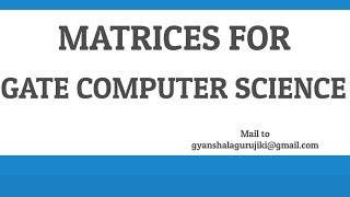 LU DECOMPOSITION FOR GATE LU DECOMPOSITION Linear algebra Gate computer science topic [upl. by Yeldar]