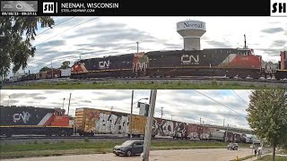 Neenah Live Railcam  Neenah WI SteelHighway [upl. by Avek970]