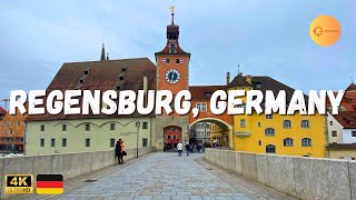 Regensburg Germany 4K Autumn Walking Tour 2023 [upl. by Lady]