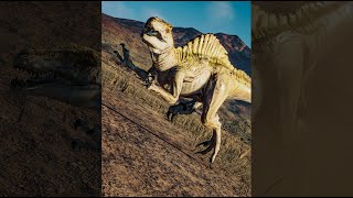 NEW SPINORAPTOR IS SMALLER AND SCARIER  Jurassic World Evolution 2 Shorts [upl. by Doy906]