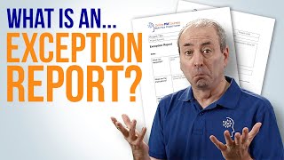 What is an Exception Report and How to Prepare One And whats an Exception [upl. by Vaules622]