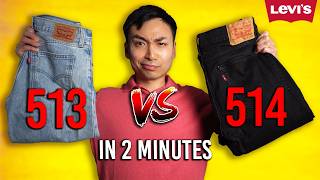 Which Jean Is Better  Levis 513 Slim Straight vs 514 Straight [upl. by Nivloc]