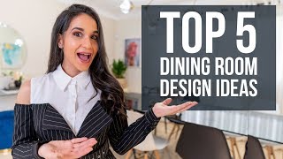 Top 5 Dining Room Interior Design Ideas  Tips and Trends for Home Decor [upl. by Coucher]