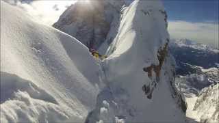 Freeride in Cristallo Steep Skiing in Canale Vallençan Canale del Prete GoPro HD [upl. by Seamus594]