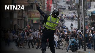 Protestas en Venezuela de miles de ciudadanos que no aceptan el resultado del CNE a favor de Maduro [upl. by Lenz934]