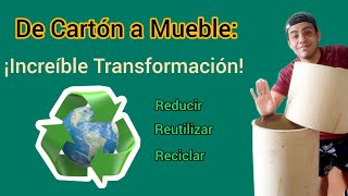 ♻️ ¡Transforma Cartón en un Mueble Increíble 🛠️✨ [upl. by Ronalda]