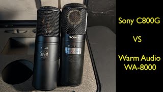 Sony C800G vs Warm Audio WA8000 on rap and female vocals [upl. by Ccasi]