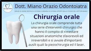 🥼 Chirurgia Orale  Dott Miano Orazio Odontoiatra Catania [upl. by Nore]