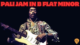 GROOVY PALI JAM  Jimi Hendrix Inspired Style Guitar Backing Track Bb Minor  96 BPM [upl. by Sherris960]