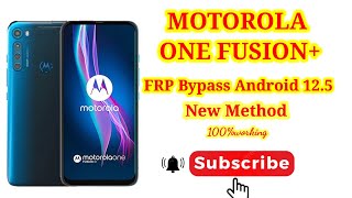 Motorola One Fusion Plus Frp BypassMoto One fusion Frp Bypass Android 12🆕 MethodNo PC No Apk [upl. by Kcirdnek504]