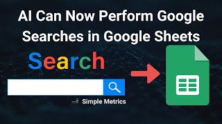 Gemini AI performs Google Searches in Google Sheets  AI for Google Sheets Tutorial [upl. by Brittaney858]