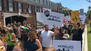 AntiConfederate monuments demonstrators march through New Orleans [upl. by Dobb]