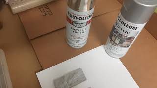 Rustoleum Metallic Spray Paint  Silver and Chrome [upl. by Niliak]