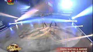 Dança com as Estrelas  Sara Matos e André dançam Cha Cha Cha [upl. by Ahsemak654]