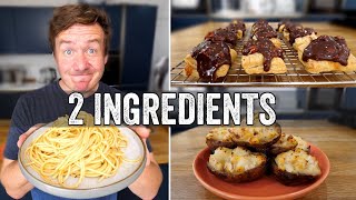 3 Easy 2 Ingredient Recipes [upl. by Eirol]