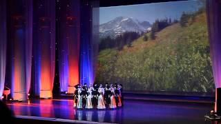 Ансамбль Алания и ансамбль Березка Осетинский танец Симд Ossetian dance Shimd [upl. by Ailehpo521]