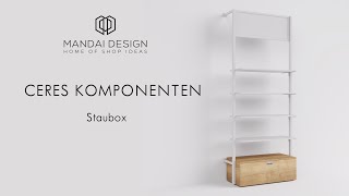 Komponenten für Ladenbausystem Ceres  Staubox [upl. by Gnuhp758]