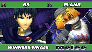 SX 559 WINNERS FINALS  BS Marth Vs Plank Sheik Smash Melee  SSBM [upl. by Acsecnarf]