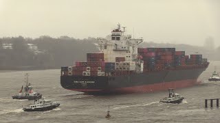 1 Hour of 4K Hamburg Shipspotting Ships Arriving amp Departing at Germanys Largest Port on the Elbe [upl. by Anibor146]