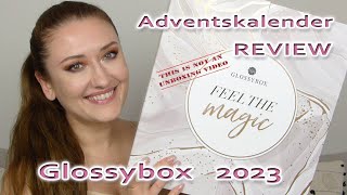 Glossybox Adventskalender 2023  Ich teste alle Produkte  kein unboxing [upl. by Everson]