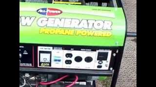 Generador eléctrico alimentado por gas propano de 6000 vatios de potencia y 13 caballos de fuerza [upl. by Kcirdef]