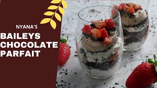 Baileys Chocolate Parfait Recipe  The Perfect Date Night Dessert  Valentines Day Dessert Recipe [upl. by Aneerak251]