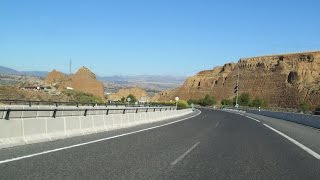 Spain A92 around Guadix Andalusia [upl. by Maxentia]