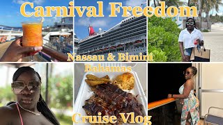 Cruise Vlog  Carnival Freedom  Nassau amp Bimini  Bahamas [upl. by Gaspard]