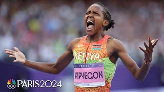 Faith Kipyegon wins HISTORIC third 1500m Olympic gold  Paris Olympics  NBC Sports [upl. by Ellicott]