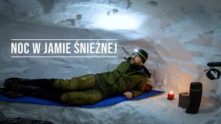 Biwak w Jamie Śnieżnej  Survival Zimowy [upl. by Arabele446]