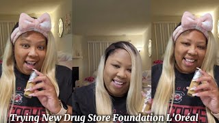 New Drug Store Foundation Alert Trying out the LOréal True Match Foundation [upl. by Anana]