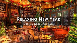 Relaxing New Year Jazz Music at Cozy Winter Coffee Shop Ambience ☕ Smooth Jazz Piano Music to Unwind [upl. by Erbes]