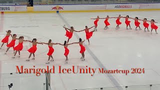 Marigold IceUnity 🇫🇮 Mozartcup 2024 Short Program  Synchronized skating [upl. by Koppel]