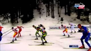 Petter Northug wins 4th stage in the Tour de Ski 2012 Highlights [upl. by Jo Ann]