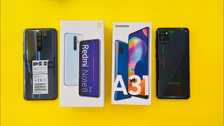 Samsung Galaxy A31 vs Xiaomi Redmi Note 8 Pro [upl. by Htebilil]