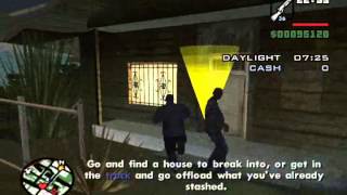 GTA San Andreas Side Mission  Burglary [upl. by Marciano]