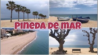 PINEDA DE MAR 🇪🇸 SPAIN  Town amp Beach  Costa Maresme [upl. by Nasaj]